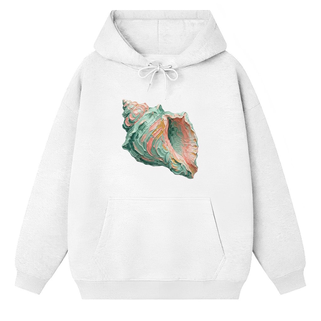 Coastal Lighthouse Graphic Hoodie – 3D Visual Effect Nautical Art - front view