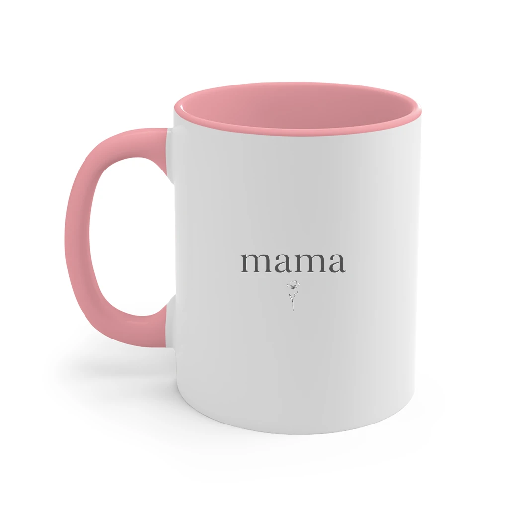 Mama Minimal Accent Mug – Mother's Day Gift for Mom Minimalist - front view