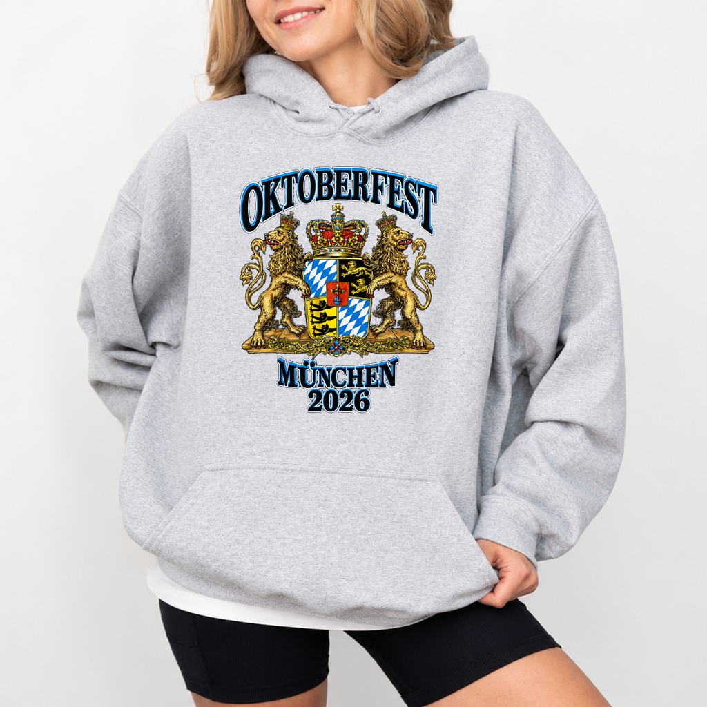 Vintage Oktoberfest Munchen 2026 German Beer Hoodie| Ideal Gift for Beer Lovers - back view