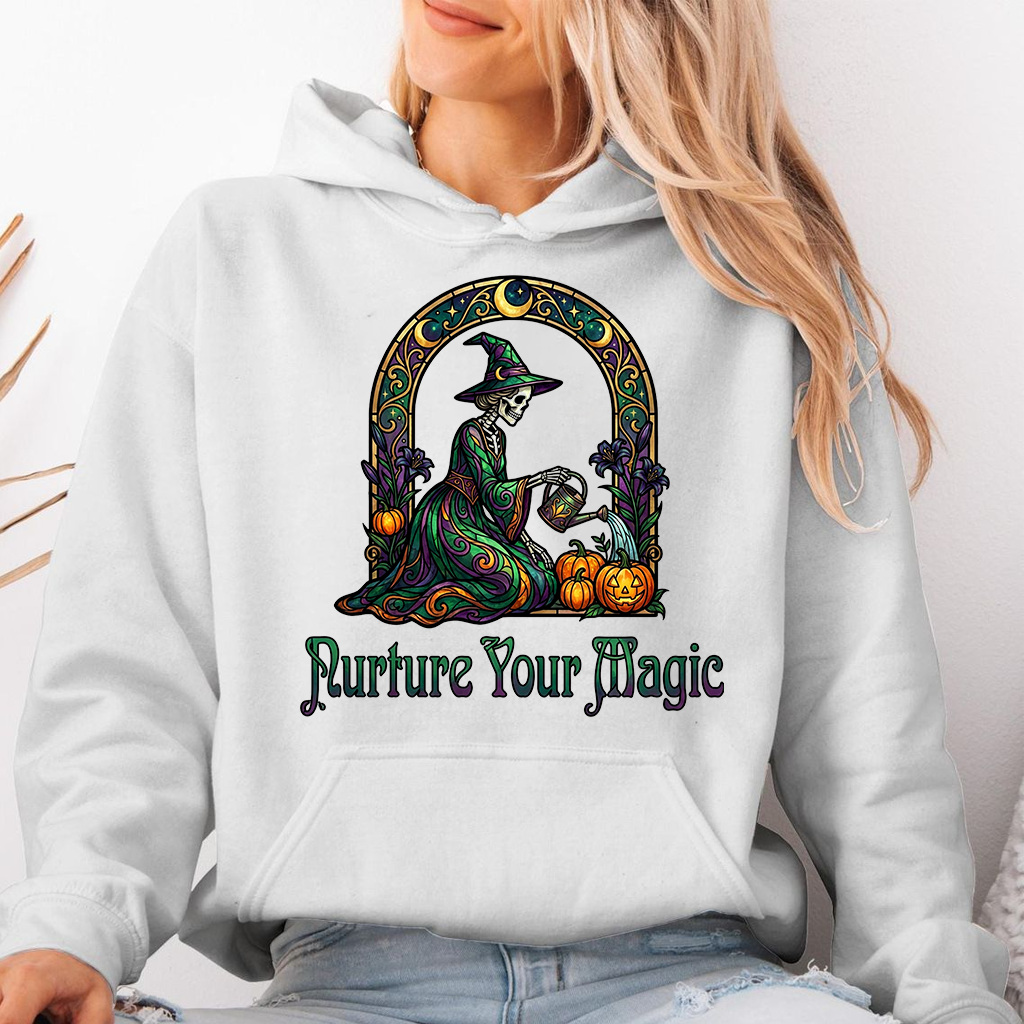 Future Your Magic Halloween Spooky Witch Hoodie| Spooky Pumpkin Garden Gift for Halloween - back view