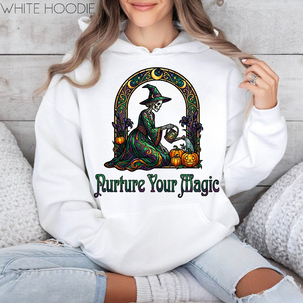 Future Your Magic Halloween Spooky Witch Hoodie| Spooky Pumpkin Garden Gift for Halloween - detail view